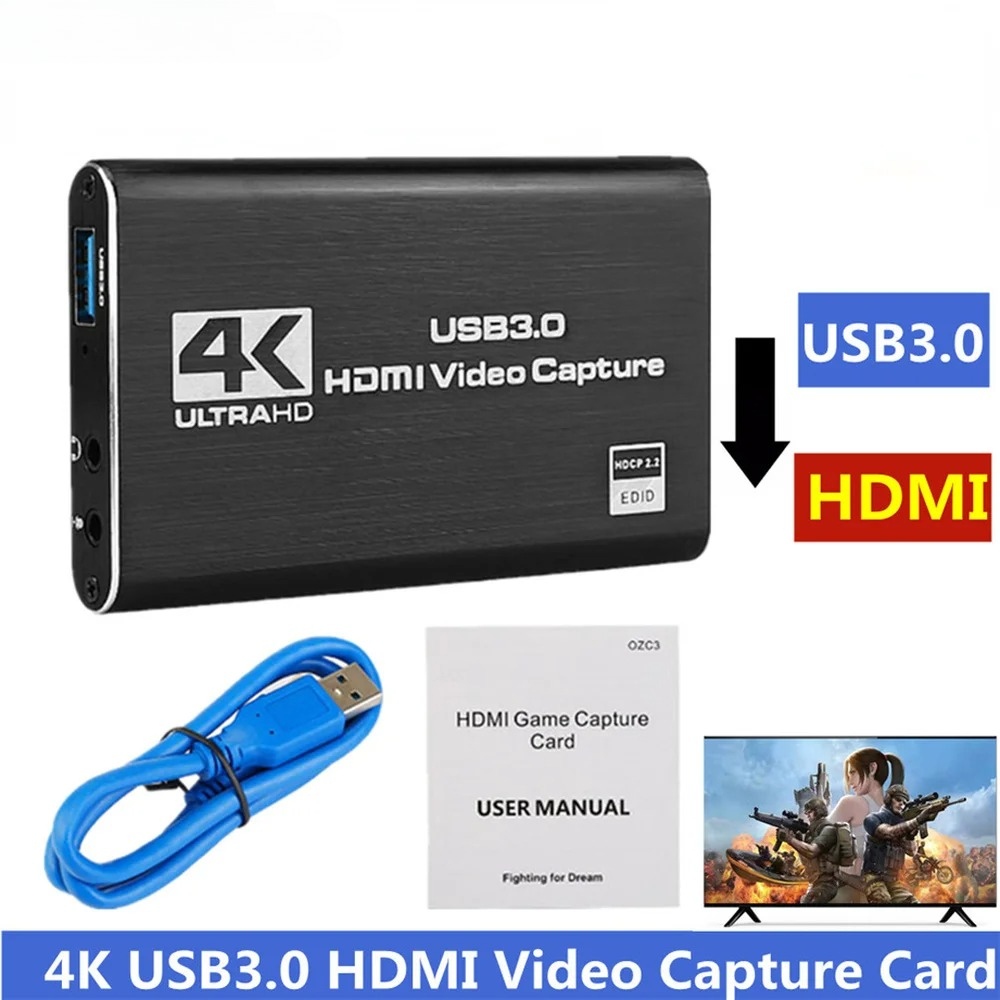 Capture Card 4K Hdmi - Kartu Pengambilan Video USB 3.0 4K