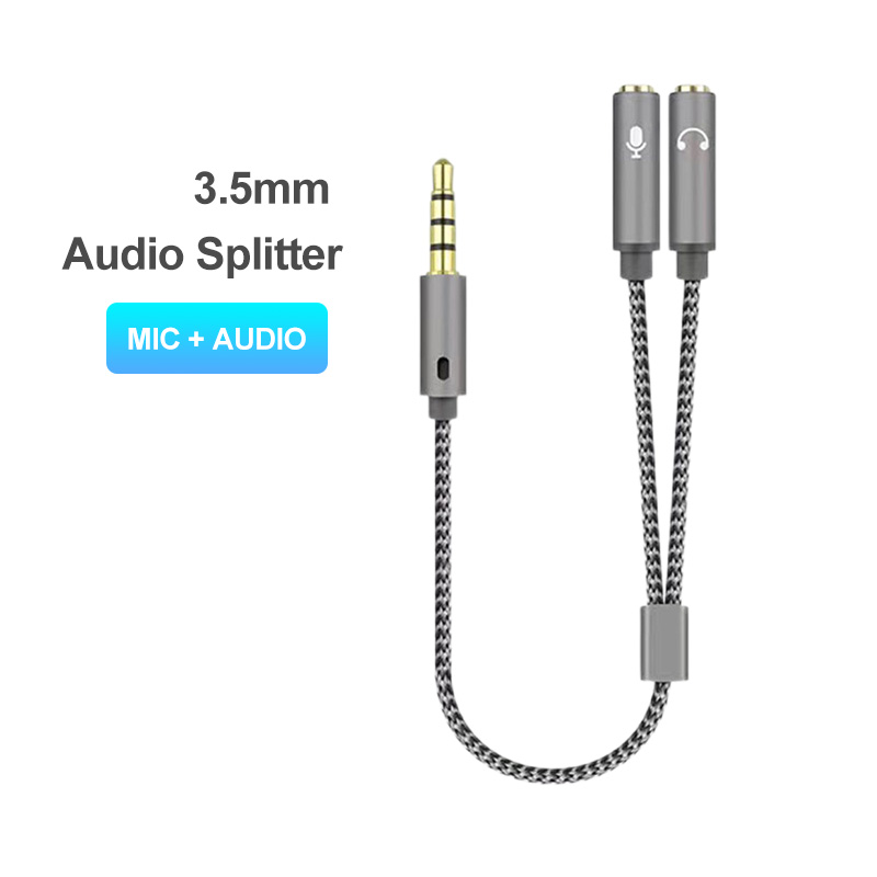 Esports Gaming Splitter - Headset Splitter Audio 3.5mm + mikrofon