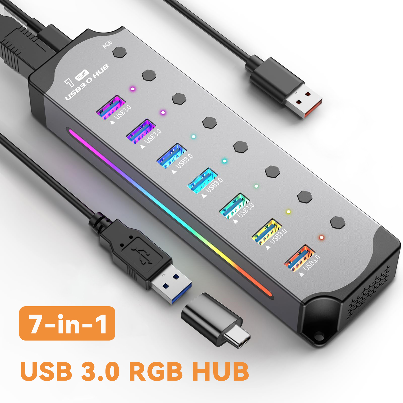 Esports Gaming Splitter - USB 3.0 Hub Kecepatan Tinggi USB