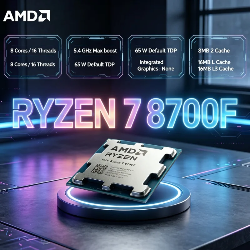Amd Cpu Ryzen 7 - AMD Ryzen 7 8700F Prosesor Hemat