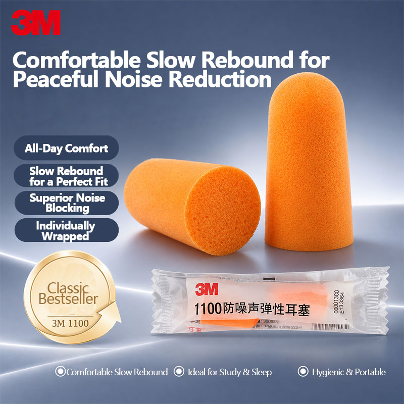Sound Dampening Foam - 20 pasang】Penyumbat Telinga Busa Lembut 3M
