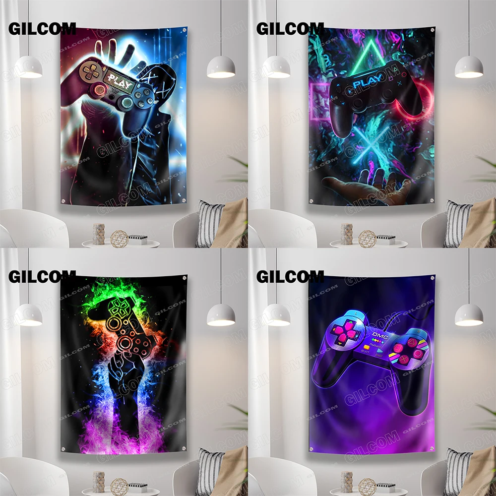 Bendera Ruang Permainan Spandu - Esports Gaming Poster ulasan dan harga