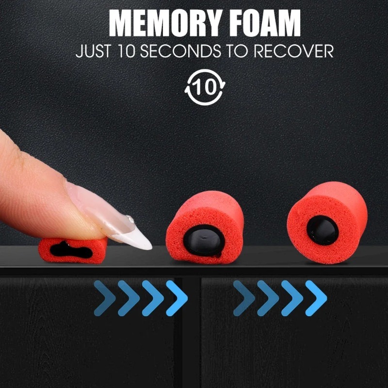 1-6 pasang earbud busa memori  - Sound Dampening Foam ulasan dan harga