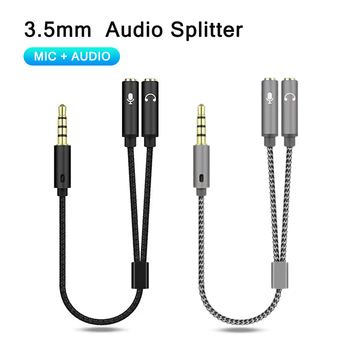 Pemisah Headset 3.5Mm Audio +  - Esports Gaming Splitter ulasan dan harga
