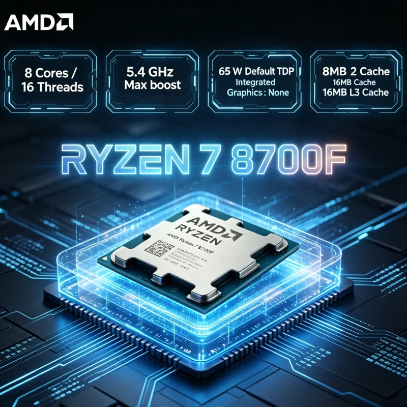 AMD Ryzen 7 8700F CPU 8 Inti 1 - Amd Cpu Ryzen 7 ulasan dan harga