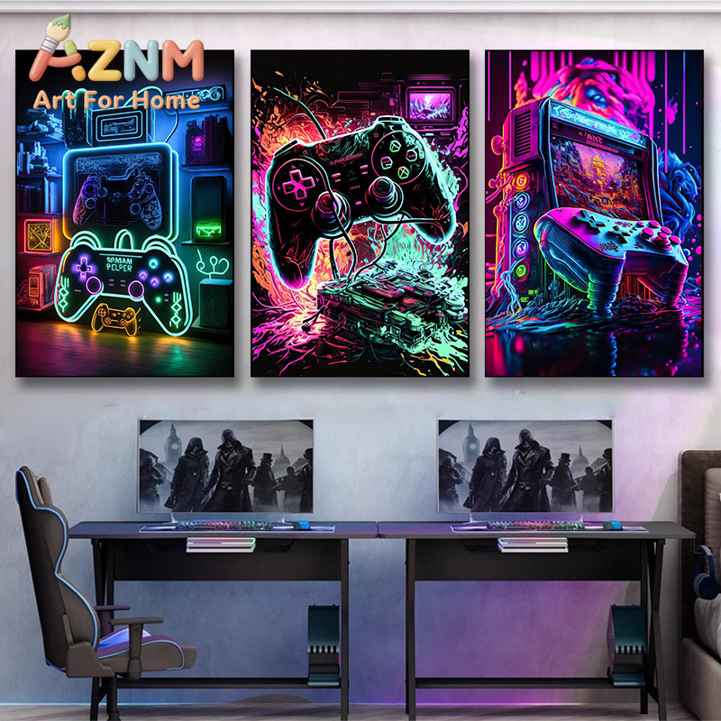 Poster Seni Dinding Gaming Neo - Esports Gaming Poster ulasan dan harga