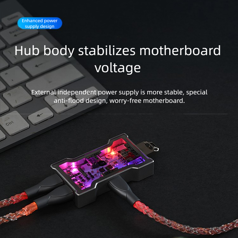 HMLAB Hub Little Gaming USB HU - Esports Gaming Splitter ulasan dan harga