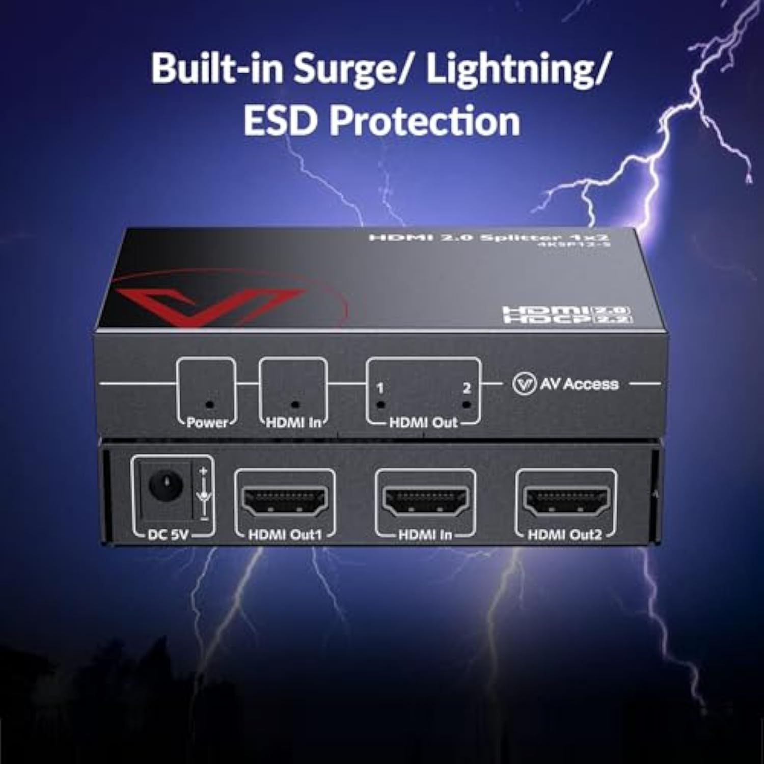 4K@60Hz/1080p@120Hz HDMI 2.0 S - Esports Gaming Splitter ulasan dan harga