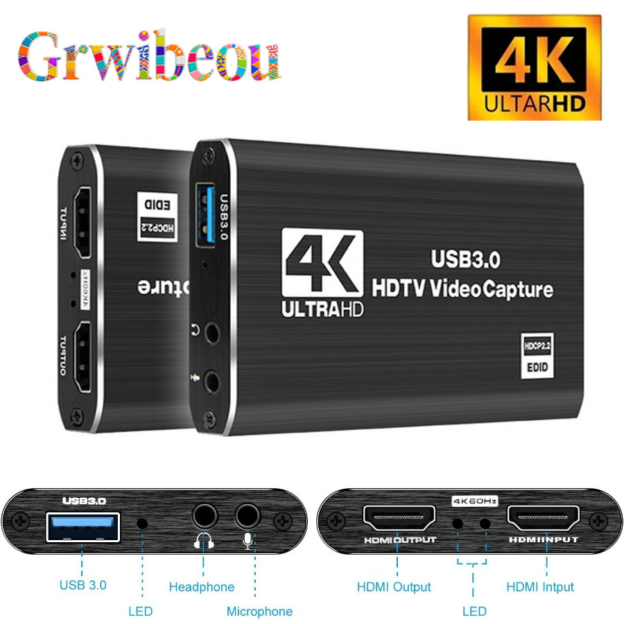 Kartu Pengambil Video USB 3.0  - Capture Card 4K Hdmi ulasan dan harga