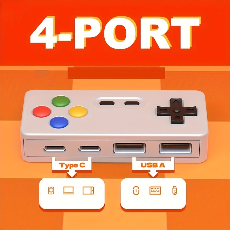 1 buah HUB Kreatif Portabel 4- - Esports Gaming Splitter ulasan dan harga