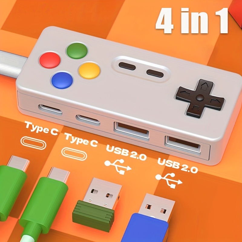 1 buah HUB Kreatif Portabel 4- - Esports Gaming Splitter ulasan dan harga