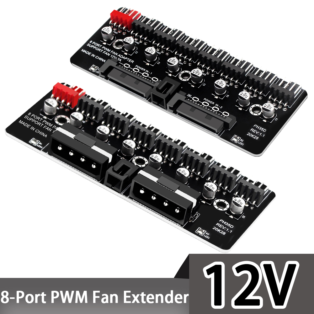 PC 1-8 Saluran 4Pin PWM Kipas  - Esports Gaming Splitter ulasan dan harga