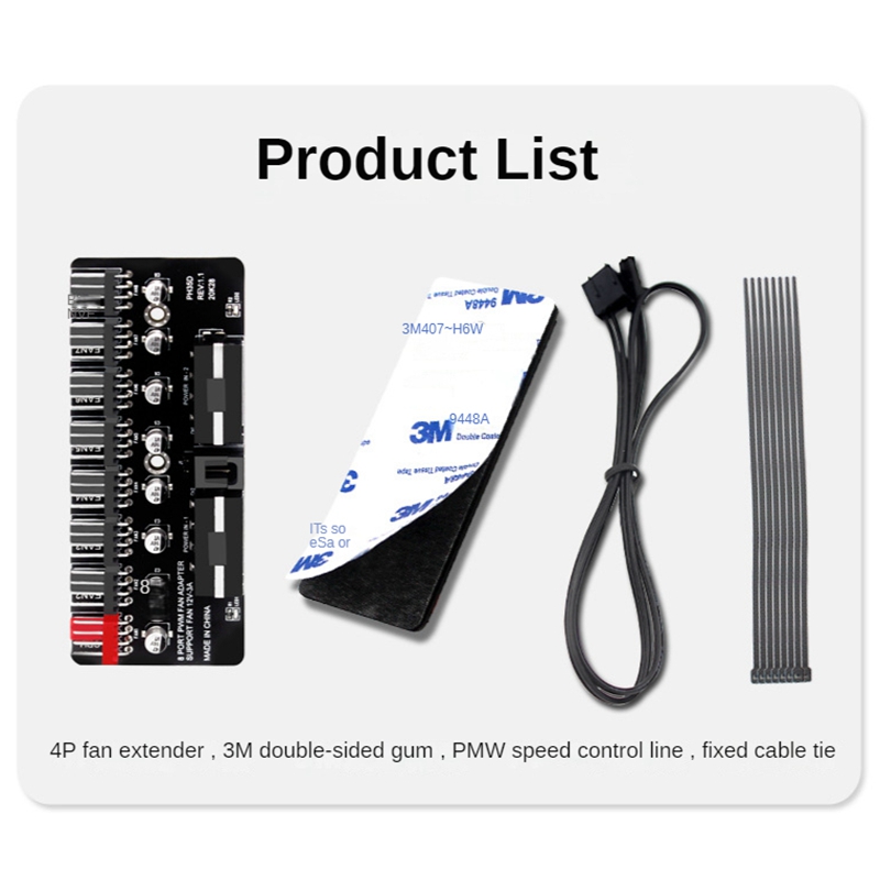 PC 1-8 Saluran 4Pin PWM Kipas  - Esports Gaming Splitter ulasan dan harga