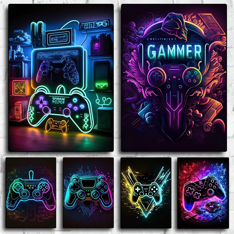 1 Buah (Tanpa Bingkai) Lukisan - Esports Gaming Poster ulasan dan harga