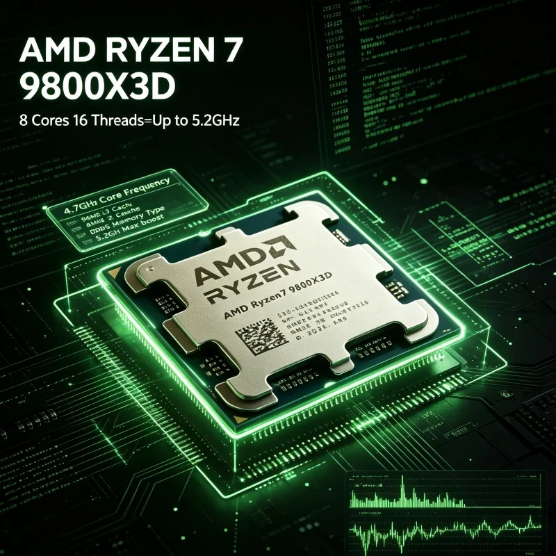 AMD Ryzen 7 9800X3D X3D Cache  - Amd Cpu Ryzen 7 ulasan dan harga