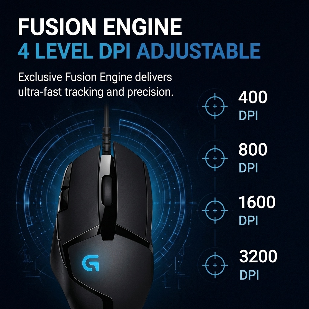 Logitech G402 Mouse Gaming E-S - Esports Gaming Mouse Weight Adjustable ulasan dan harga